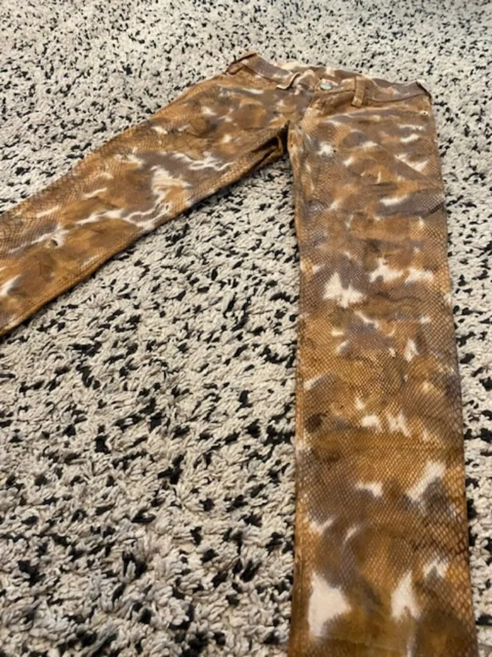 VTG True Religion Y2K Skinny low Rise Jeans Snake Skin 29/ 29 - Picture 3 of 16